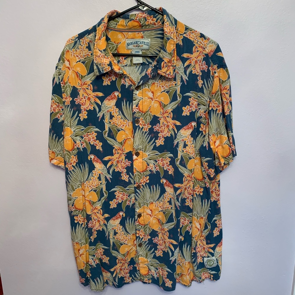 Jimmy Buffet Margaritaville Hawaiian button up